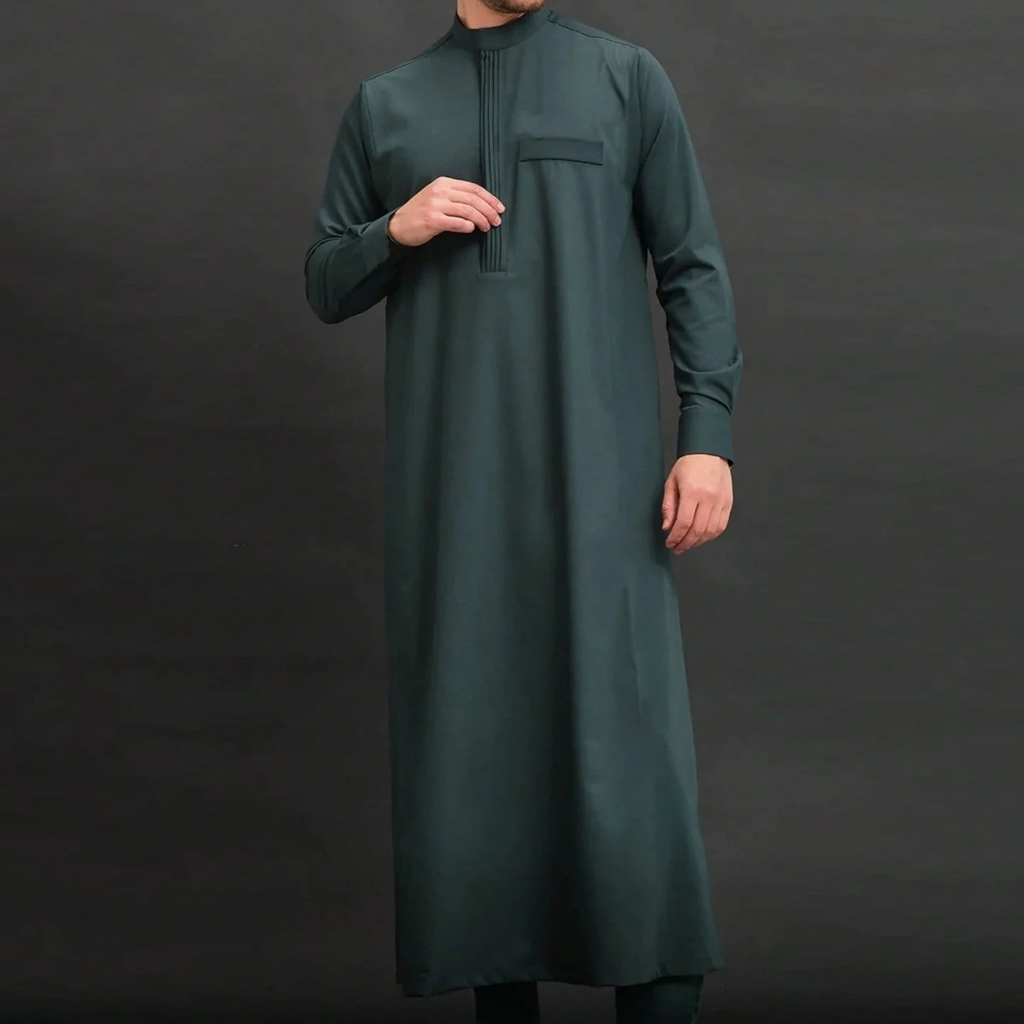 Men's Thobe —  Embroidered Moroccan Style