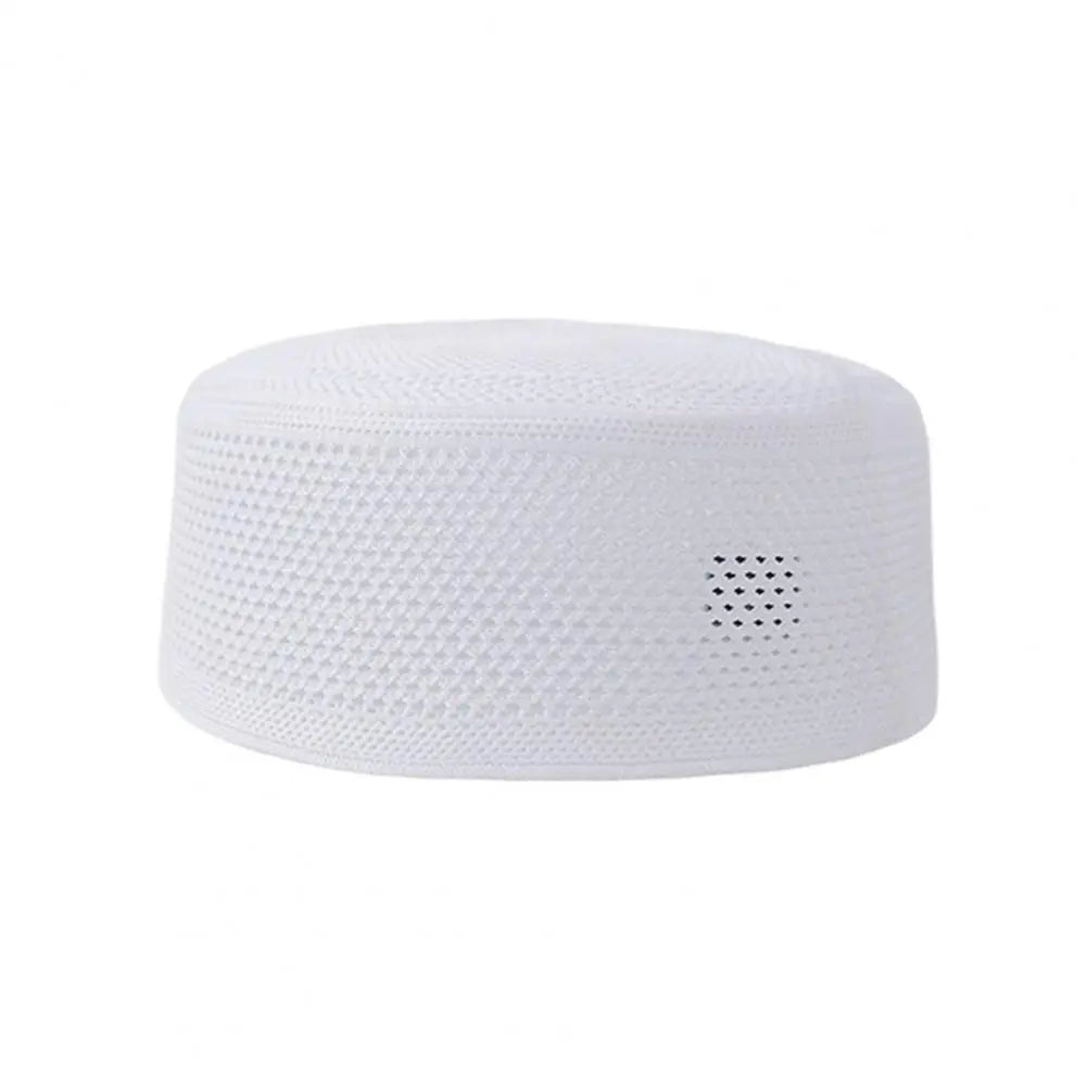 Men Top Hat Muslim Yarmulke With Mesh Design Ethnic Style Strong Breathability Solid Color Hat Outdoor Outfit Accessory Daily