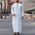 Men's Thobe —  Embroidered Moroccan Style
