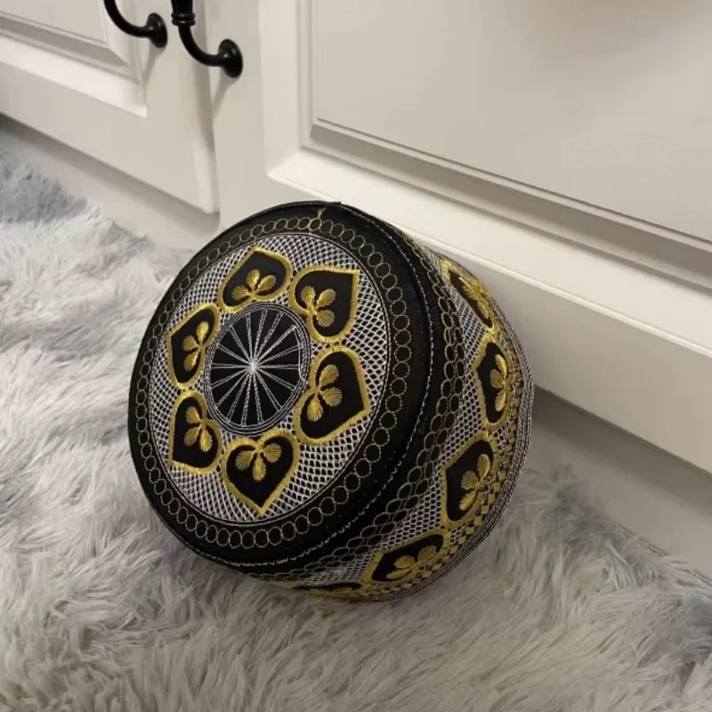 Muslim Cap For Men Clothing Turkey Prayer Hats Kufi Embroidery Islamic Saudi New Autumn And Winter Man's Hat