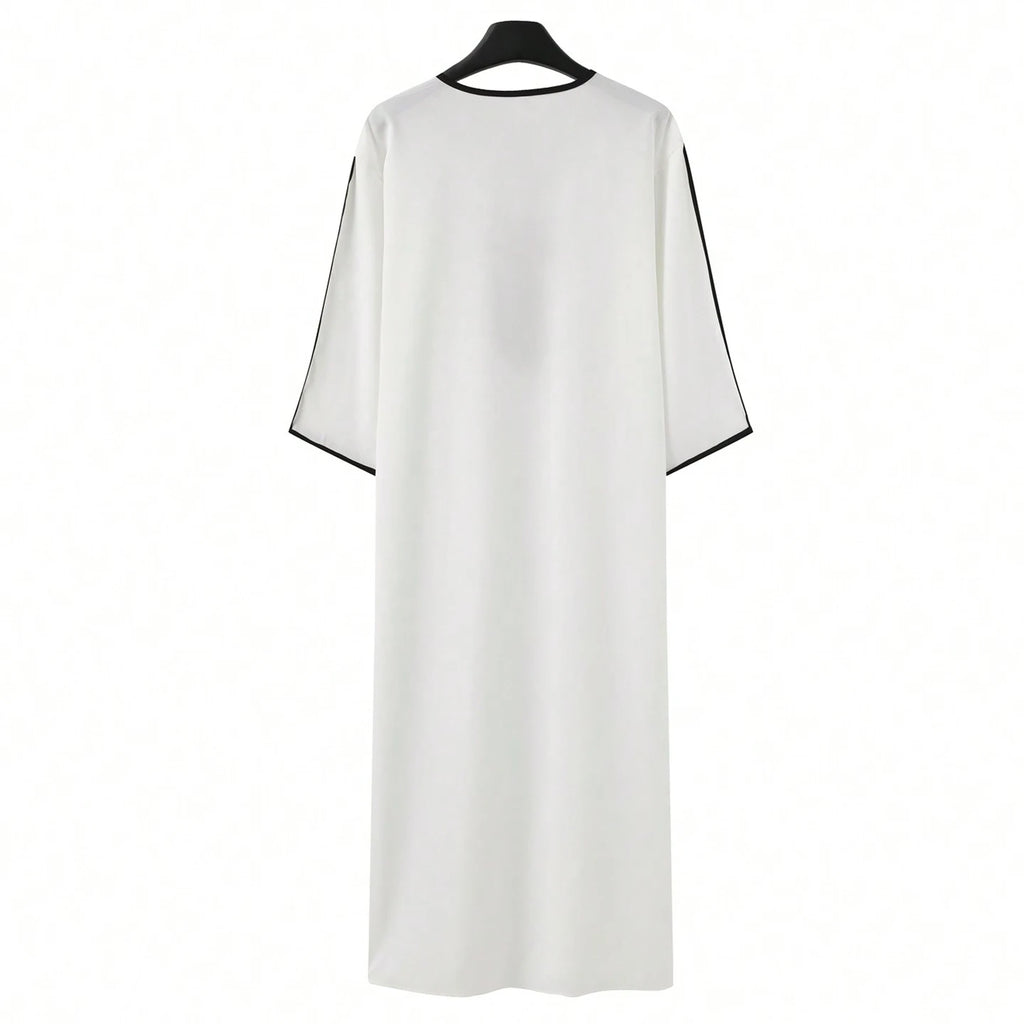 Men's Thobe —  Embroidered Moroccan Style